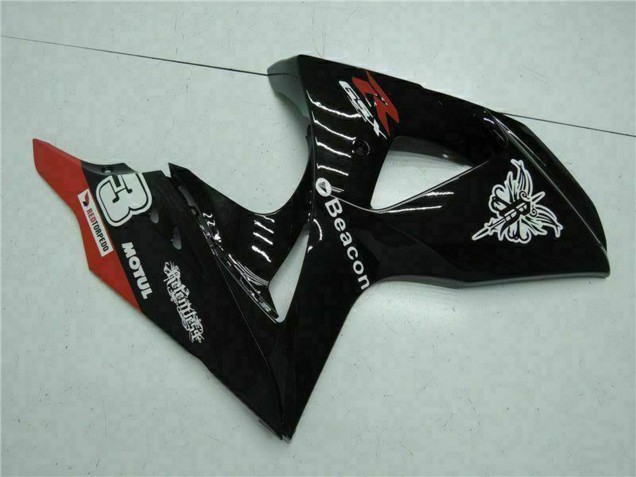 Carenados Moto Suzuki GSXR 1000 2009-2016 - Negro Brillante Rojo Faro Motul