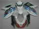 Completo Carenados Moto Suzuki GSXR 1000 2009-2016 - Blanco Azul Negro