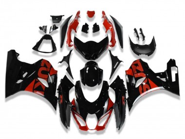 Carenados Moto Suzuki GSXR 1000 2017-2024 - Negro Brillante Rojo
