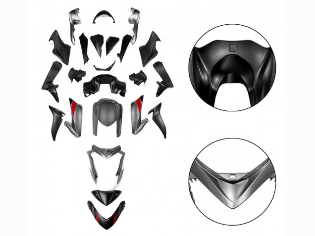 Carenados Moto Suzuki GSX-S 1000 2015-2020 - Negro Gris