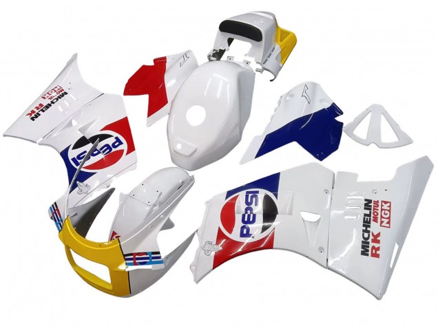 Carenados Moto Suzuki RG400 RG500 RG400/500 1984-1987 - Blanco Rojo Azul Amarillo Motul Michelin Pepsi