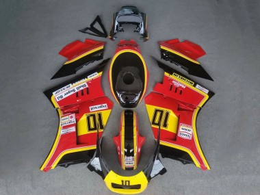 Carenados Moto Suzuki RG400 RG500 RG400/500 1984-1987 - Rojo Amarillo Negro 10