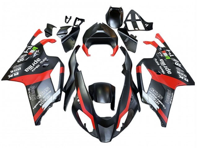 Carenados Moto Aprilia RSV1000 2003-2006 - Negro Rojo
