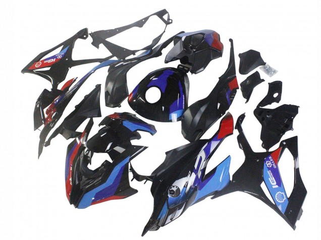 Carenado Moto BMW S1000RR 2023-2024 - Negro Azul Rojo