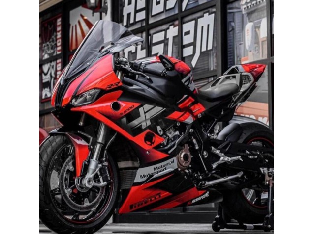 Carenados Moto BMW S1000RR 2019-2022 - Negro Rojo Gris