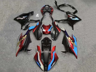 Kits Carenado Moto BMW S1000RR 2019-2022 - Blanco Azul Rojo Negro