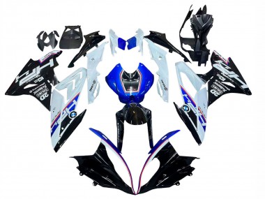 Carenado Moto BMW S1000RR 2017-2018 - Blanco Azul Negro Brillante