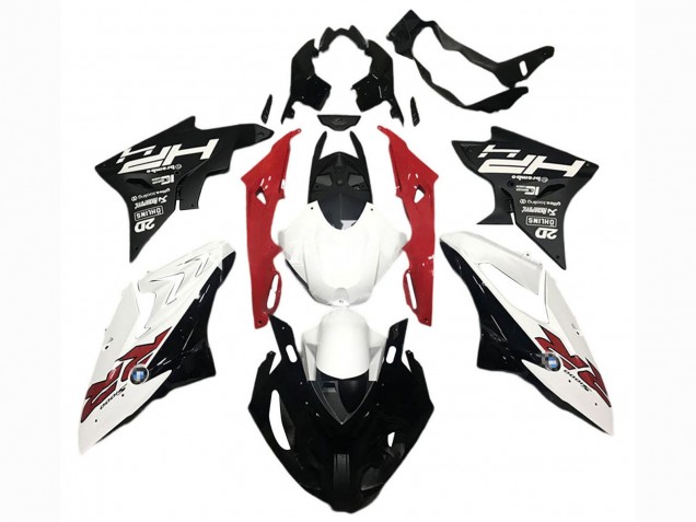 Carenados Moto BMW S1000RR 2017-2018 - Blanco Rojo Negro Mate