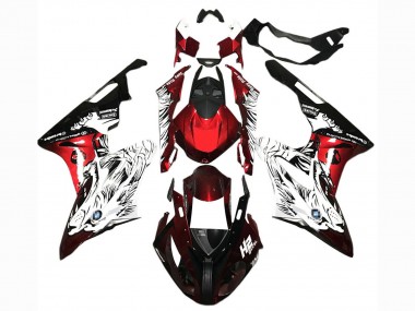 Carenados Moto BMW S1000RR 2017-2018 - Blanco Rojo Negro