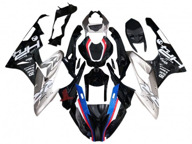 Carenado Moto BMW S1000RR 2015-2016 - Plata Rojo Azul Negro