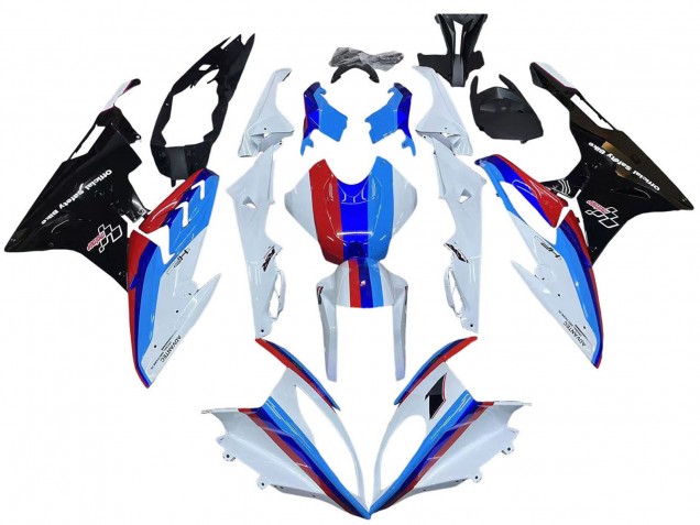 Kits Carenado Moto BMW S1000RR 2015-2016 - Blanco Rojo Azul Negro Brillante