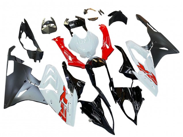 Carenados Moto BMW S1000RR 2015-2016 - Rojo Blanco Negro Brillante Negro Mate
