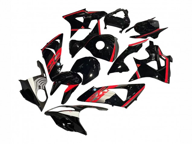 Carenado Moto BMW S1000RR 2009-2014 - Rojo Negro Brillante