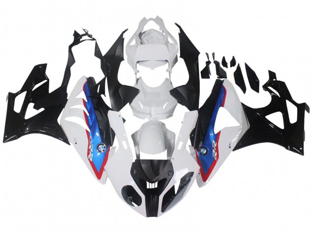 Carenados Moto BMW S1000RR 2009-2014 - Blanco Rojo Azul Negro Brillante HP Becker Carbon