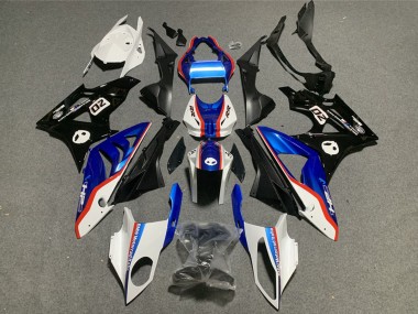 Plásticos Moto ABS BMW S1000RR 2009-2014 - Blanco Rojo Azul Negro Brillante