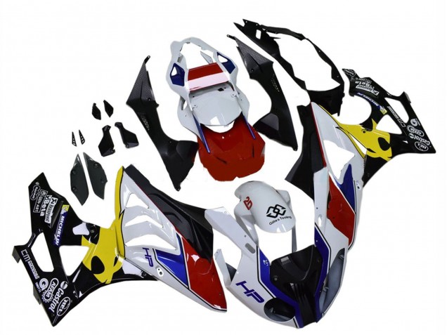 Carenados Moto BMW S1000RR 2009-2014 - Blanco Rojo Amarillo Negro Castrol