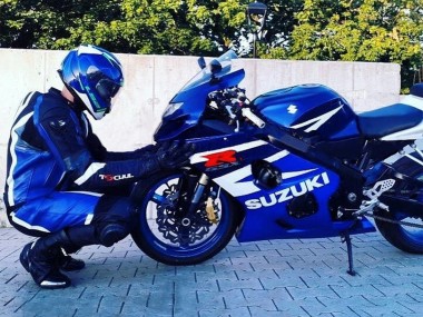 Kits Carenado Moto Suzuki GSXR 600 / GSXR 750 2004-2005 - Blanco Azul Negro Rojo