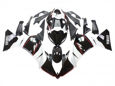 Carenado Moto Yamaha YZF 1000 R1 2012-2014 - Blanco Rojo Negro Brillante