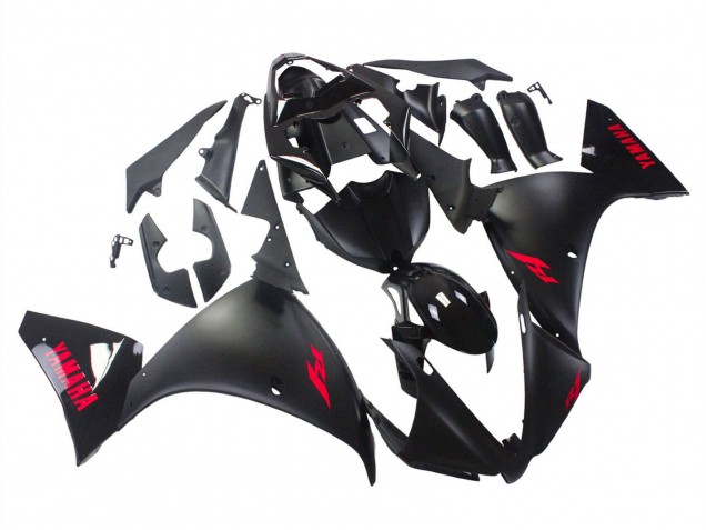 Carenados Moto Yamaha YZF 1000 R1 2012-2014 - Negro Brillante Negro Mate Rojo