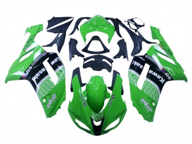 Carenados Moto Kawasaki ZX6R 2007-2008 - Verde Negro Ninja