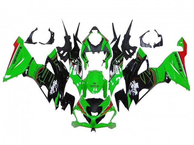 Carenados Moto Kawasaki ZX6R 2019-2022 - Verde Negro Brillante Rojo