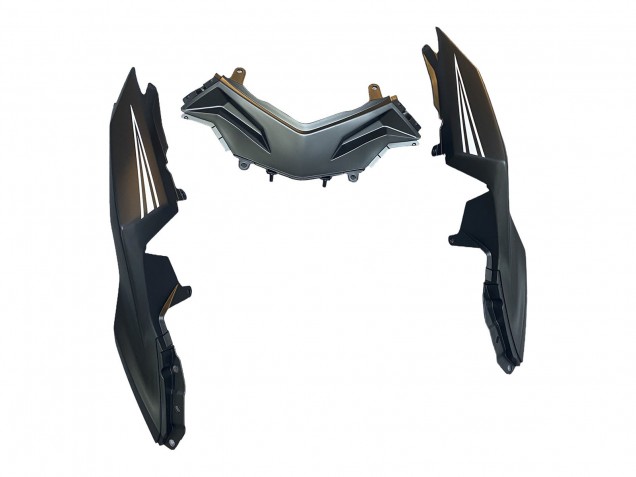 Carenados Moto Kawasaki EX300 2013-2024 - Negro Mate Blanco Elf Nieve