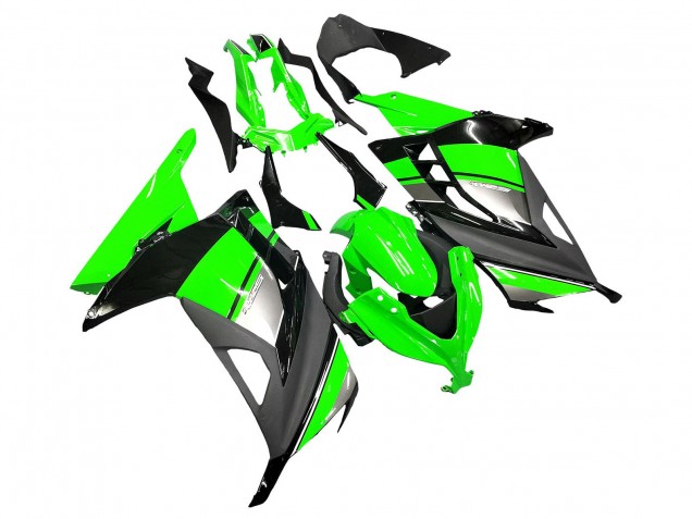 Carenados Moto Kawasaki EX300 2013-2024 - Verde Plata Negro