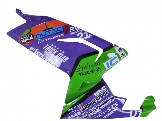 Carenados Moto Aprilia RS125 2006-2011 - Púrpura Verde Rojo