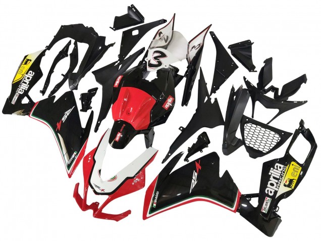 Carenados Moto Aprilia RS4 50 125 2012-2018 - Blanco Rojo Amarillo Negro Brillante