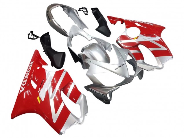 Carenados Moto Honda CBR600 F4i 2004-2007 - Plata Rojo