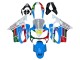 Carenados Moto Honda CBR600 F4i 2004-2007 - Blanco Azul Verde Rojo