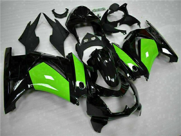 Carenados Moto Kawasaki EX250 2008-2012 - Negro Brillante Verde