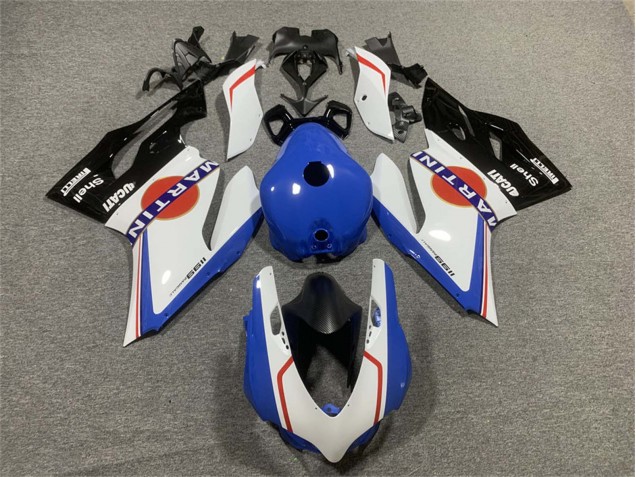 Carenados Moto Ducati Panigale 899/1199 2011-2014 - Blanco Azul Negro Brillante Martini