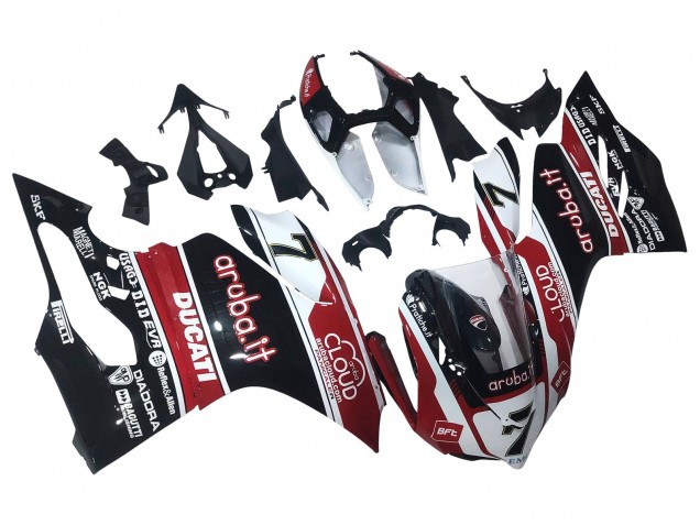 Carenados Moto Ducati Panigale 899/1199 2011-2014 - Blanco Rojo Negro Brillante Aruba.it 7