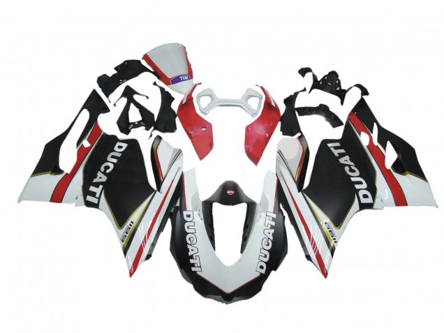 Carenados Moto Ducati Panigale 1199 2011-2014 - Blanco Rojo Negro
