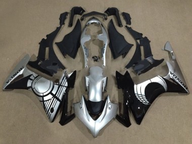 Carenados Moto Honda CBR500R 2013-2015 - Plata Negro Brillante