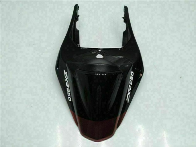Carenados Moto Kawasaki EX250 2008-2012 - Negro Brillante Rojo Granate