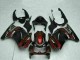 Carenados Moto Kawasaki EX250 2008-2012 - Negro Brillante Rojo Granate