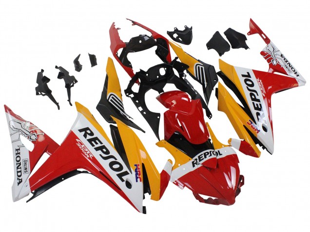 Carenados Moto Honda CBR500R 2016-2018 - Amarillo Blanco Rojo Repsol HRC