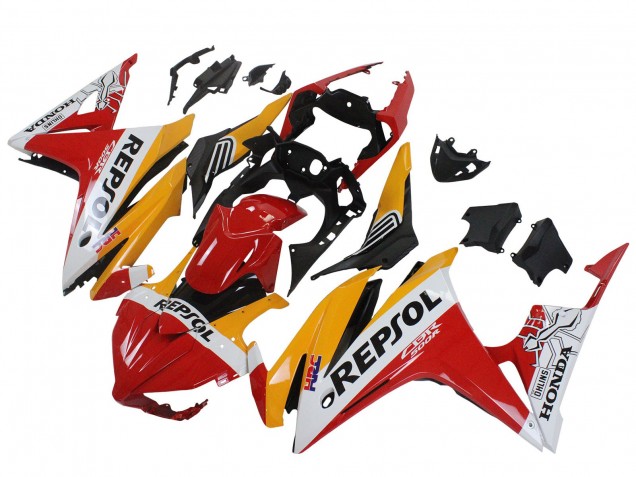 Carenados Moto Honda CBR500R 2016-2018 - Amarillo Blanco Rojo Repsol HRC