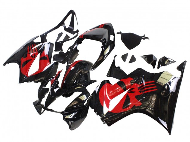 Carenados Moto Honda VFR 800 2002-2013 - Negro Brillante Rojo