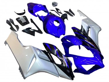 Carenados Moto Honda CBR1000RR 2004-2005 - Plata Azul Negro Brillante