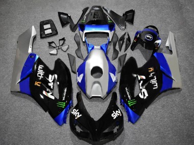 Carenados Moto Honda CBR1000RR 2004-2005 - Plata Azul Negro Brillante Verde Monstruo Sky