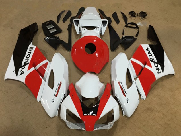 Carenados Moto Honda CBR1000RR 2004-2005 - Blanco Rojo Negro Brillante Fireblade