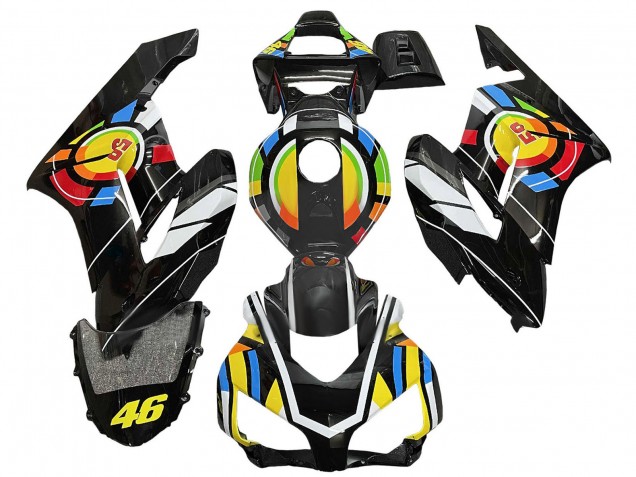 Carenados Moto Honda CBR1000RR 2004-2005 - Amarillo Azul Rojo Negro Brillante RuedaColores 46