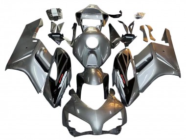Carenado Moto Honda CBR1000RR 2004-2005 - Plata Negro Brillante