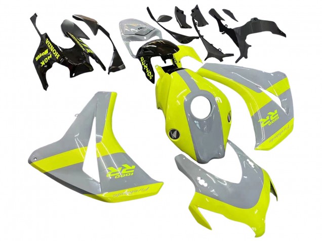 Carenados Moto Honda CBR1000RR 2008-2011 - Nardo Gris Fluorescent Verde