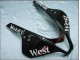 Carenados Moto Honda CBR600RR 2007-2008 - Negro Brillante Blanco West