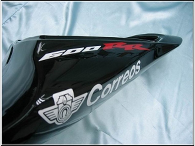 Carenados Moto Honda CBR600RR 2007-2008 - Negro Brillante Blanco West