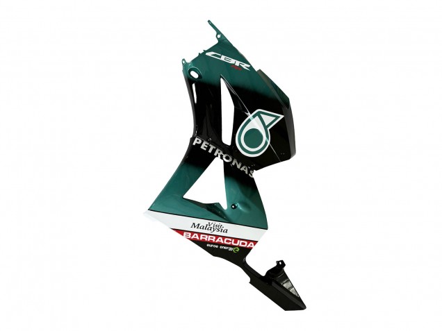 Carenado Moto Honda CBR600RR 2013-2023 - Azul Verdoso Negro Brillante Petronas 20
